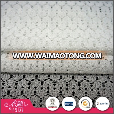 Fancy design decorative comfortable cotton chemical lace embroidery fabric